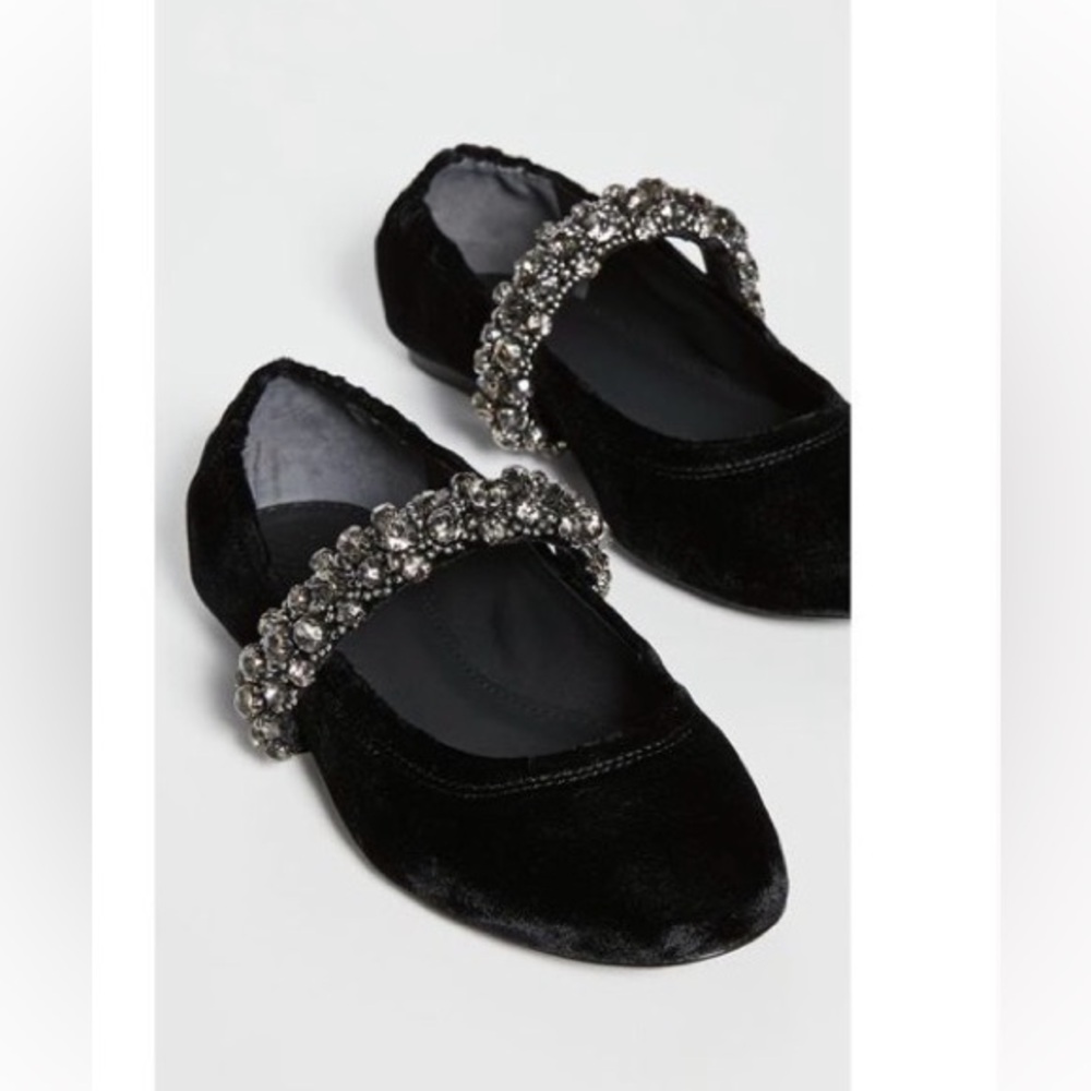 Tory Burch Crystal-Strap Ballet Flat